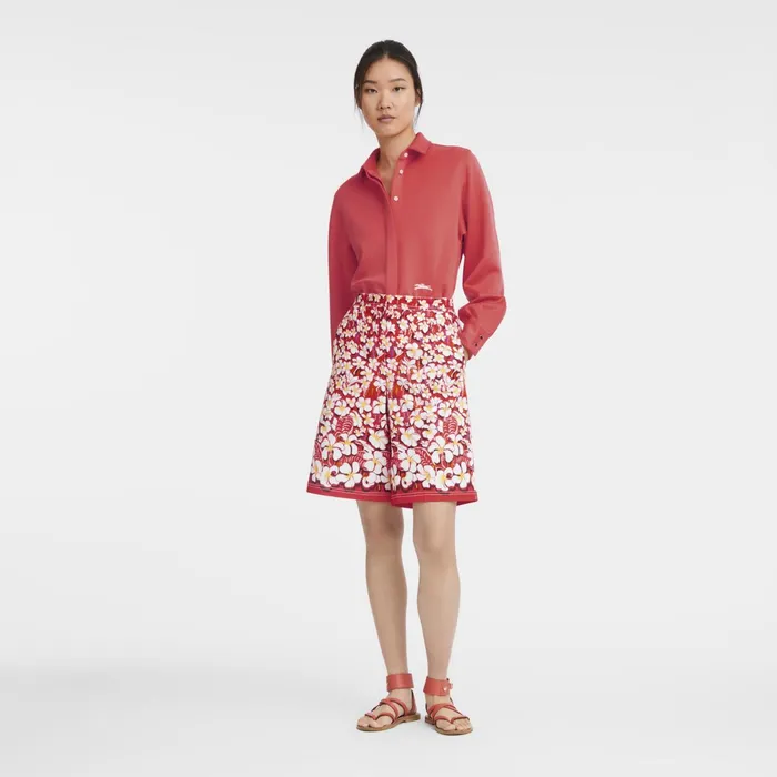 Women Bermuda Shorts Strawberry Longchamp Trousers and Shorts
