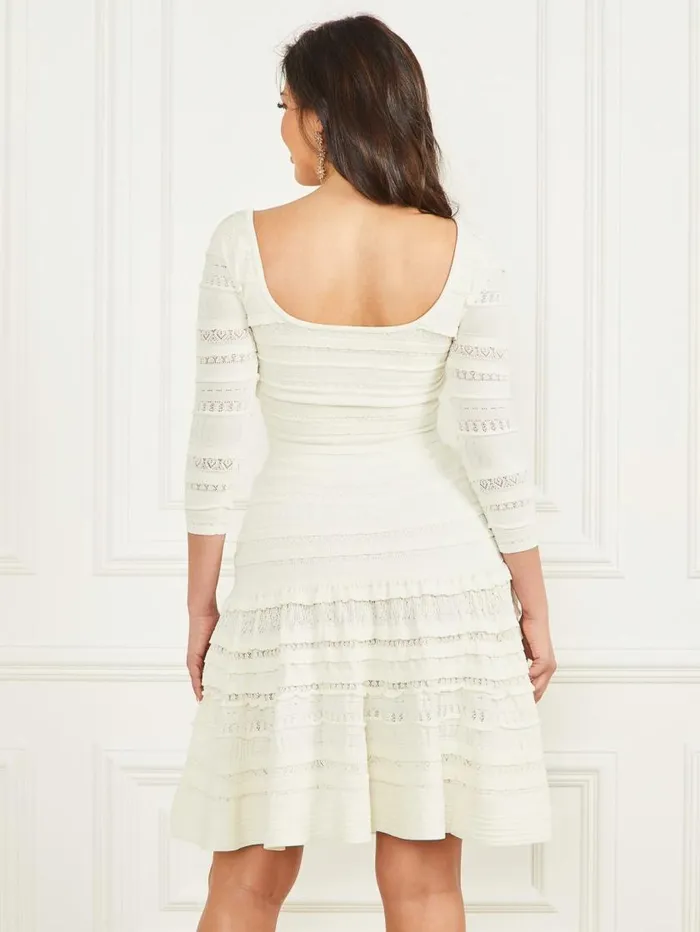 Women Bethany Sweater Crop Top Pale Pearl Marciano Tops And Sweaters Women Bethany Sweater Crop Top Pale Pearl Marciano Tops And Sweaters