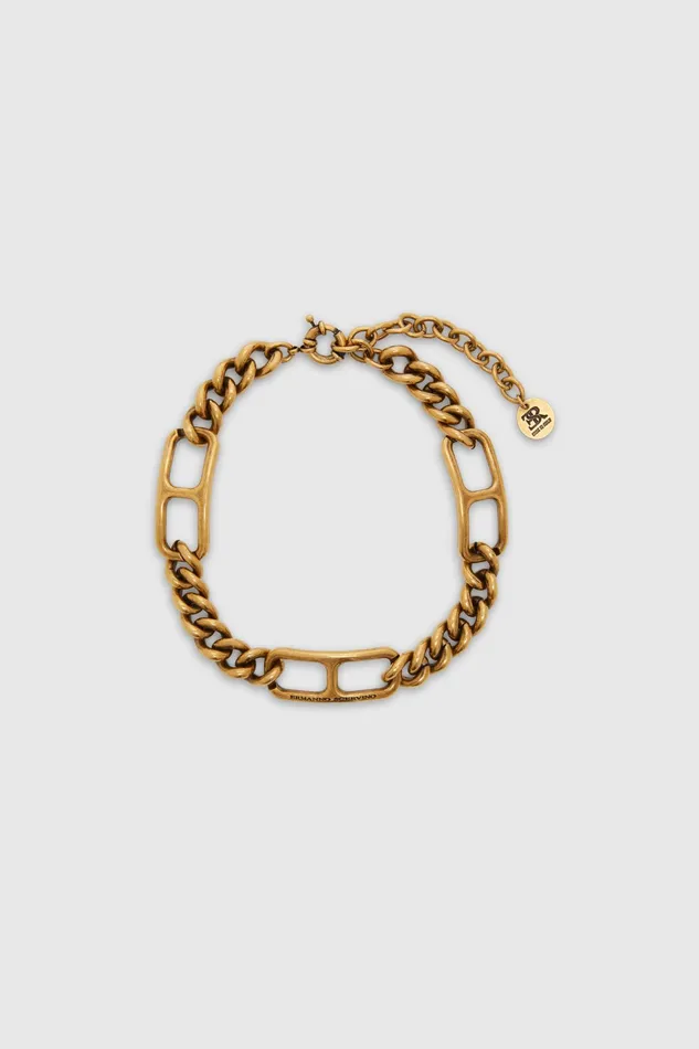 Women Bijoux Ermanno Scervino Designer Gold Chunky Chain Necklace 8211 Ermanno Scervino Women Bijoux Ermanno Scervino Designer Gold Chunky Chain Necklace 8211 Ermanno Scervino