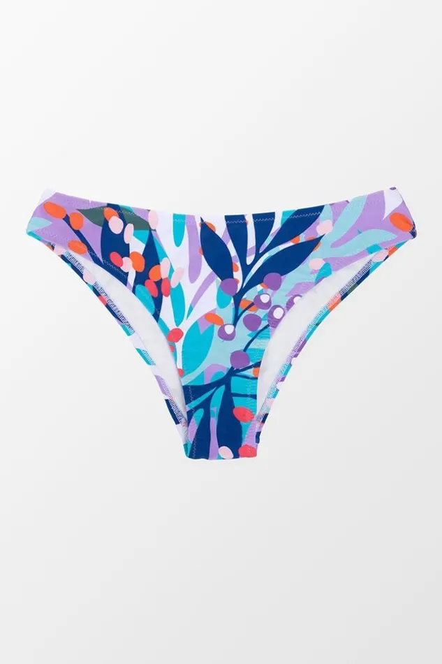 Women Bikini Bottoms Cupshe Alia Leafy Low Waisted Bikini Bottom Multicolor