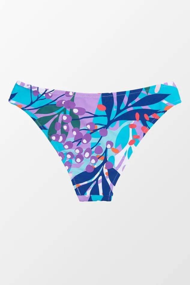 Women Bikini Bottoms Cupshe Alia Leafy Low Waisted Bikini Bottom Multicolor