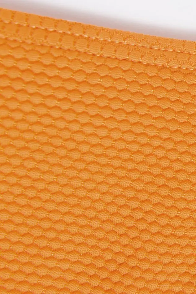 Women Bikini Bottoms Cupshe Caitlyn Textured Low Waisted Bikini Bottom Orange