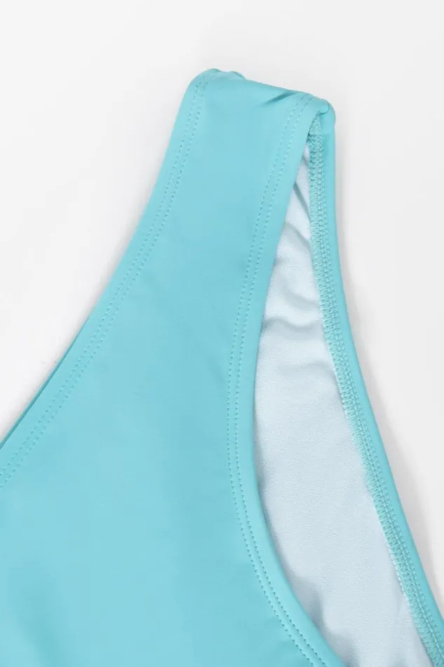 Women Bikini Bottoms Cupshe Cupshe Basics Standard Rise Bottom Blue