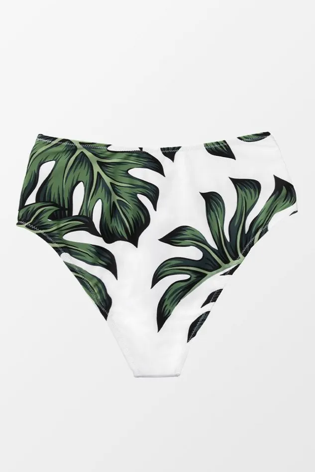 Women Bikini Bottoms Cupshe Elliott Tropical Bikini Bottom Green