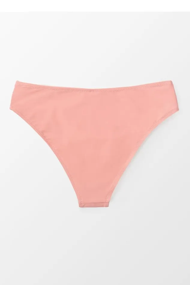 Women Bikini Bottoms Cupshe Emerie Pink Bikini Bottom Pink