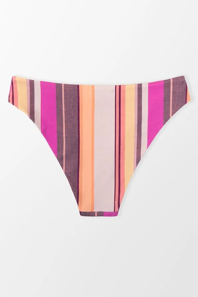 Women Bikini Bottoms Cupshe Nikita Striped Low Waisted Reversible Bikini Bottom Multicolor