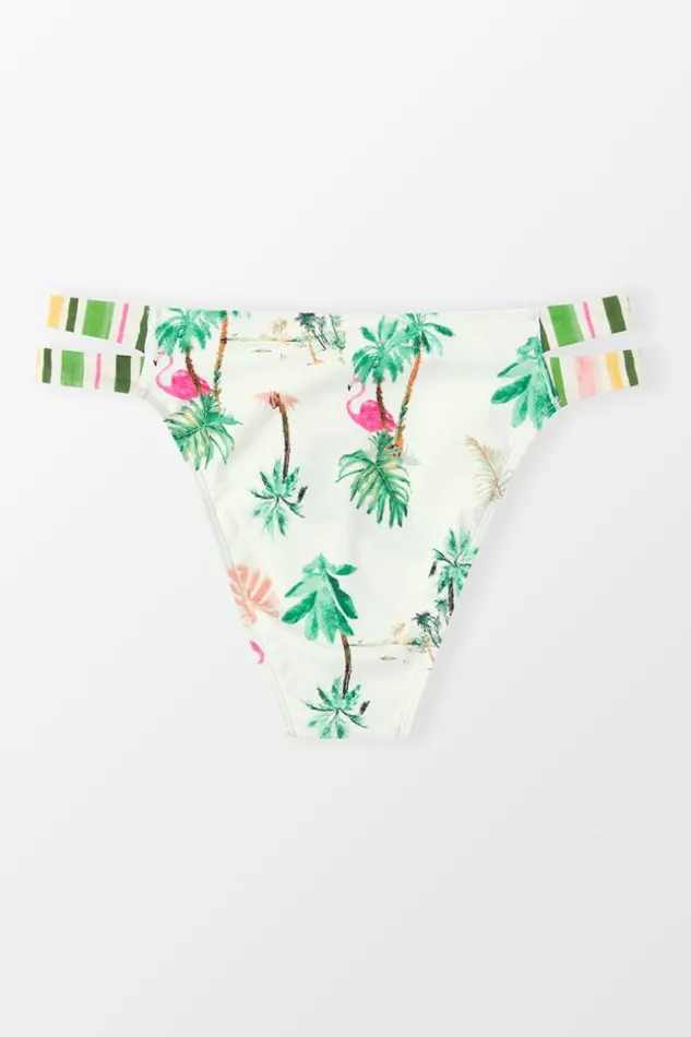 Women Bikini Bottoms Cupshe Palm Beach Strappy Hipster Bottom Multicolor