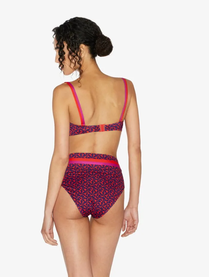Women Bikinis La Perla Bandeau Bikini Top In Red And Blue