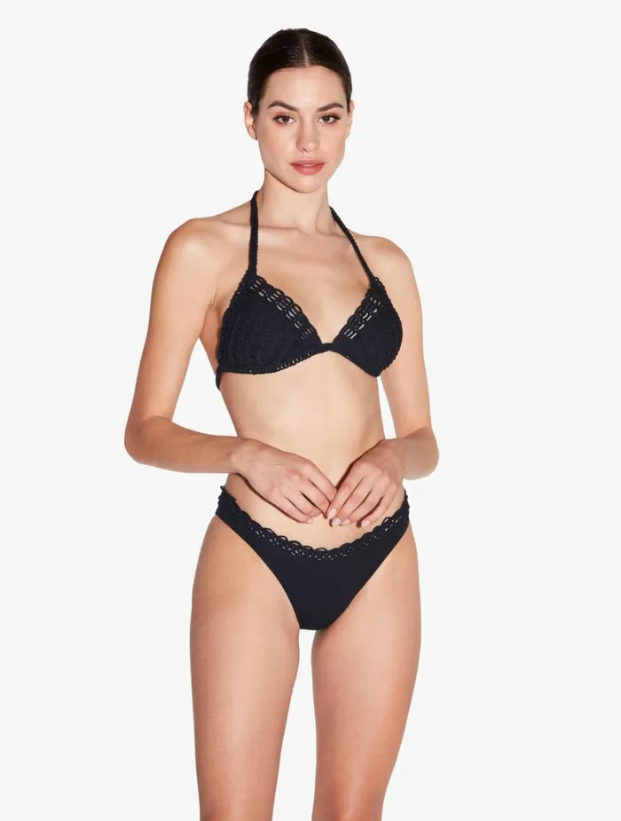 Women Bikinis La Perla Bikini Top In Black With Soutache