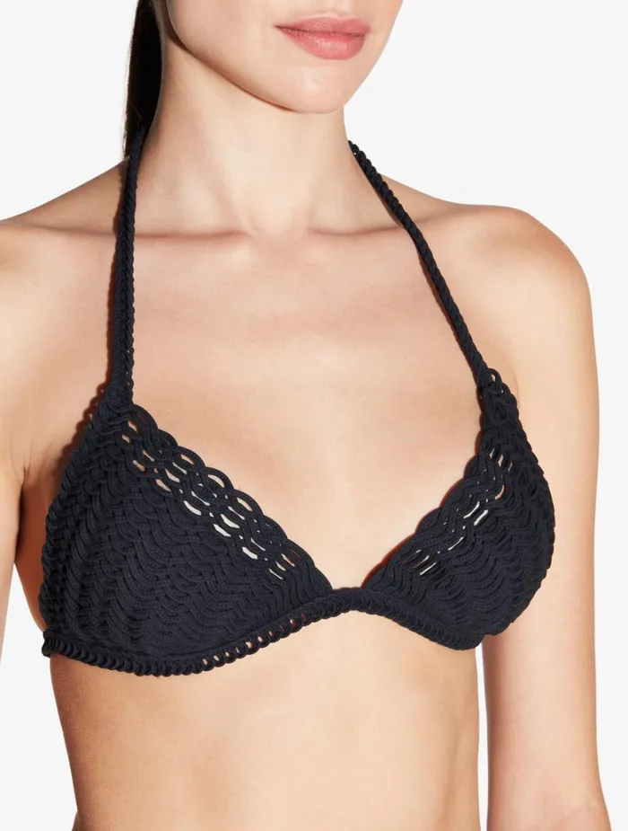 Women Bikinis La Perla Bikini Top In Black With Soutache