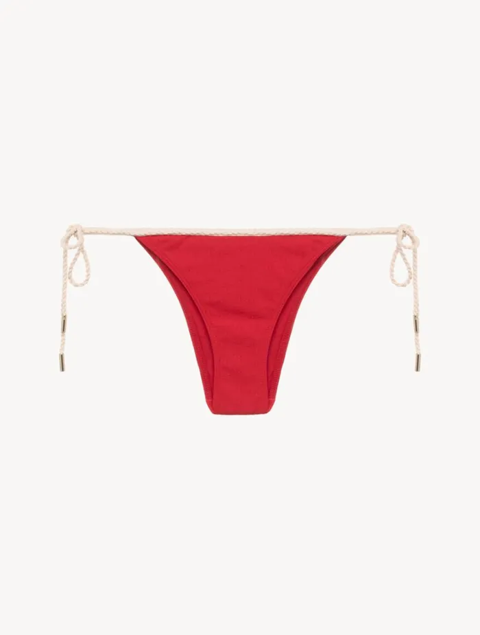 Women Bikinis La Perla Monogram Bikini Brief In Red