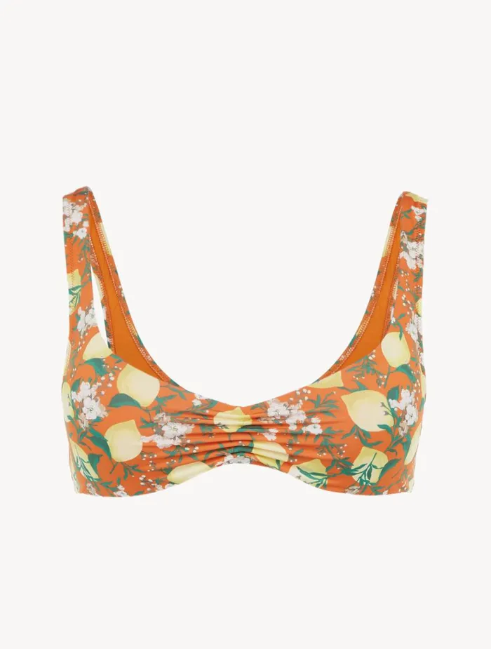 Women Bikinis La Perla Orange Printed Bikini Top