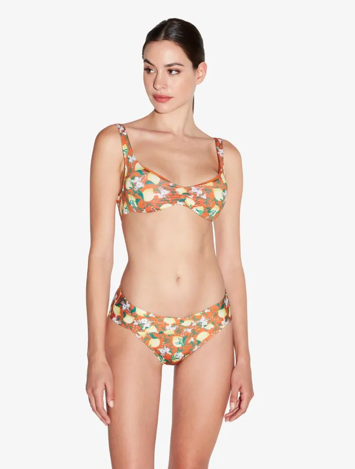 Women Bikinis La Perla Orange Printed Bikini Top