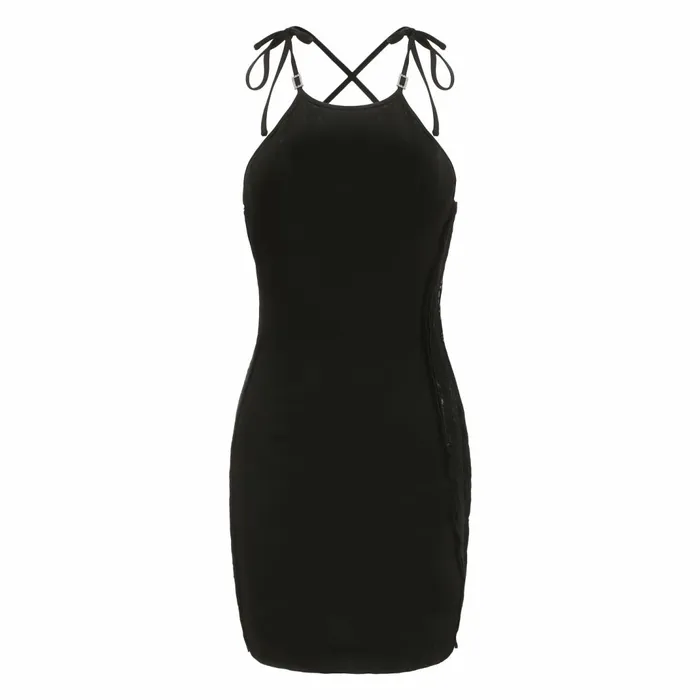 Women Black Sade Dress Nana Jacqueline LBD