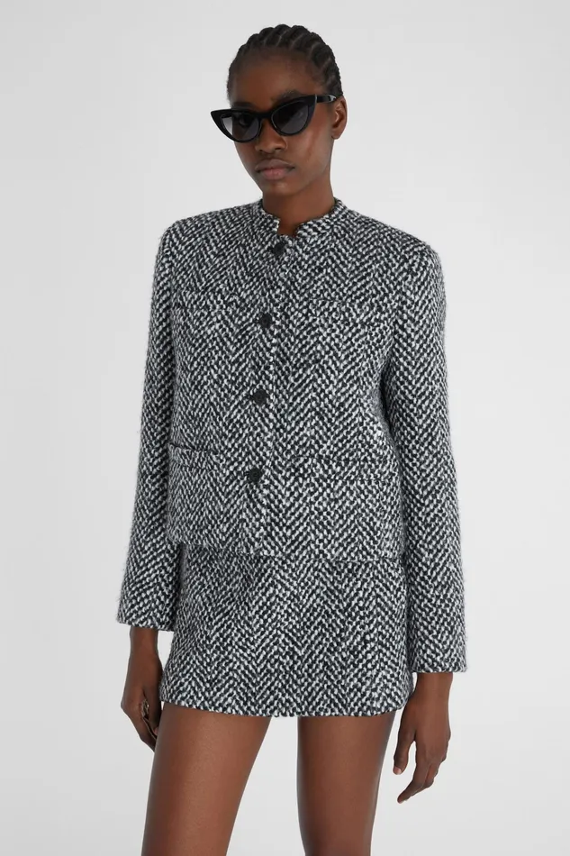 Women Blazers Ermanno Scervino Designer Short Singlebreasted Boucl Jacket 8211 Ermanno Scervino Print