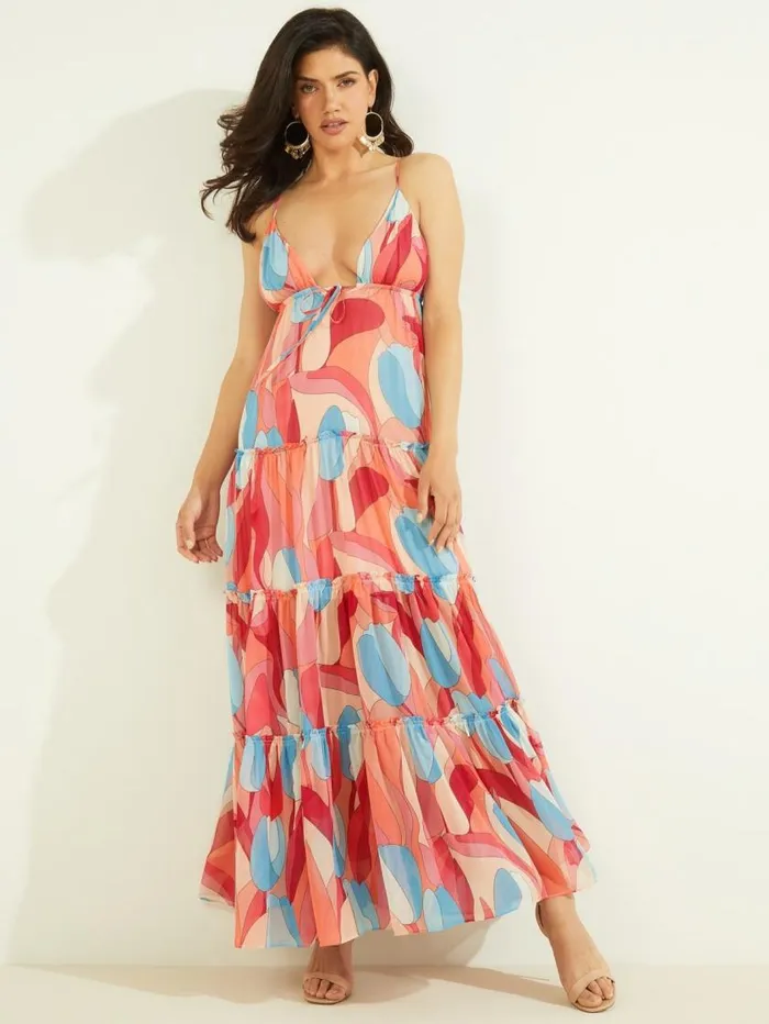 Women Bold Bloom Maxi Dress Bold Bloom Marciano Dresses Women Bold Bloom Maxi Dress Bold Bloom Marciano Dresses