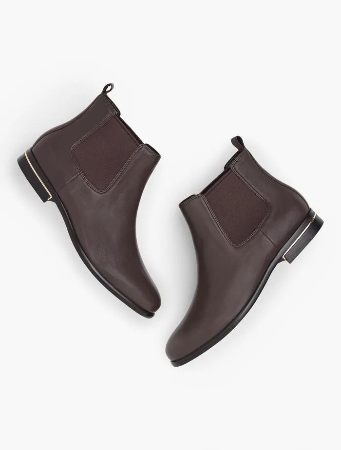 Women Boots Talbots Sydney Chelsea Ankle Boots Chocolate