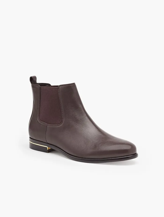 Women Boots Talbots Sydney Chelsea Ankle Boots Chocolate