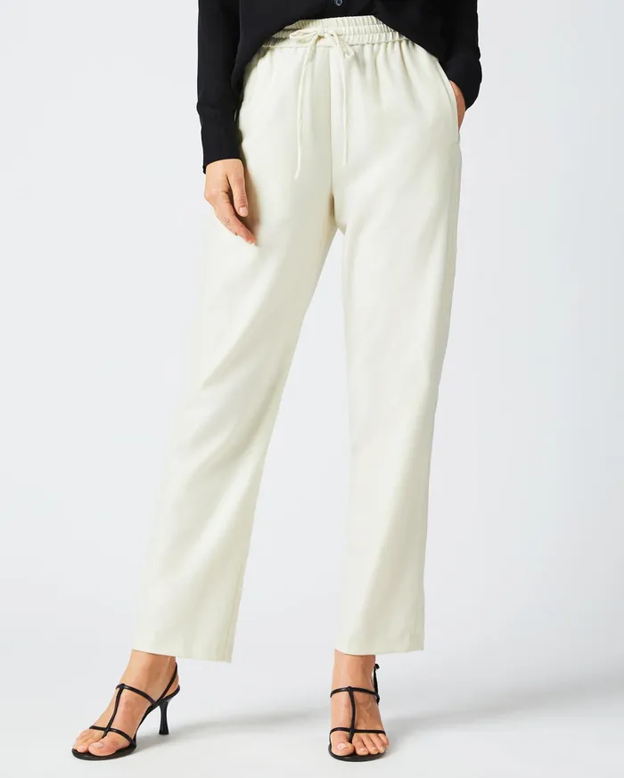 Women Bottoms Billy Reid Wool Track Pant Cream