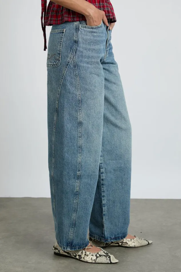 Women Bottoms Damson Madder Dion Jeans 8211 Vintage Wash