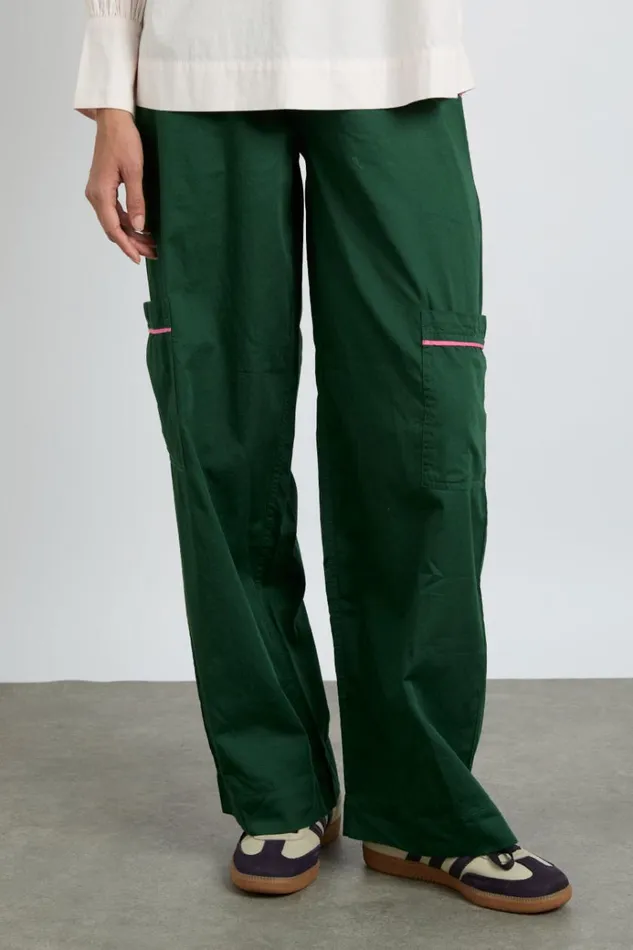 Women Bottoms Damson Madder Harrison Trousers 8211 Green