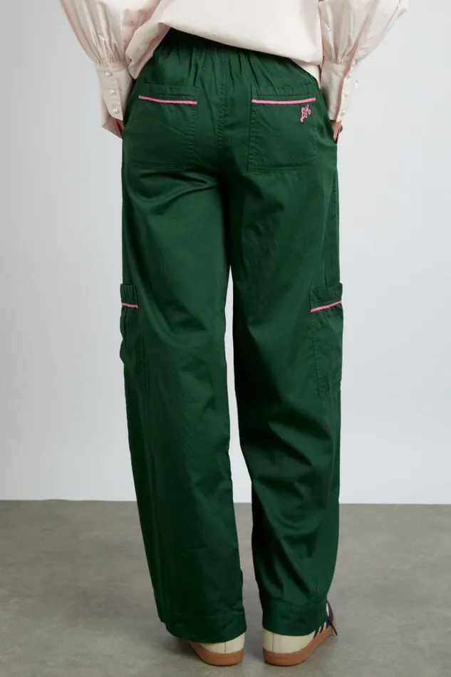 Women Bottoms Damson Madder Harrison Trousers 8211 Green