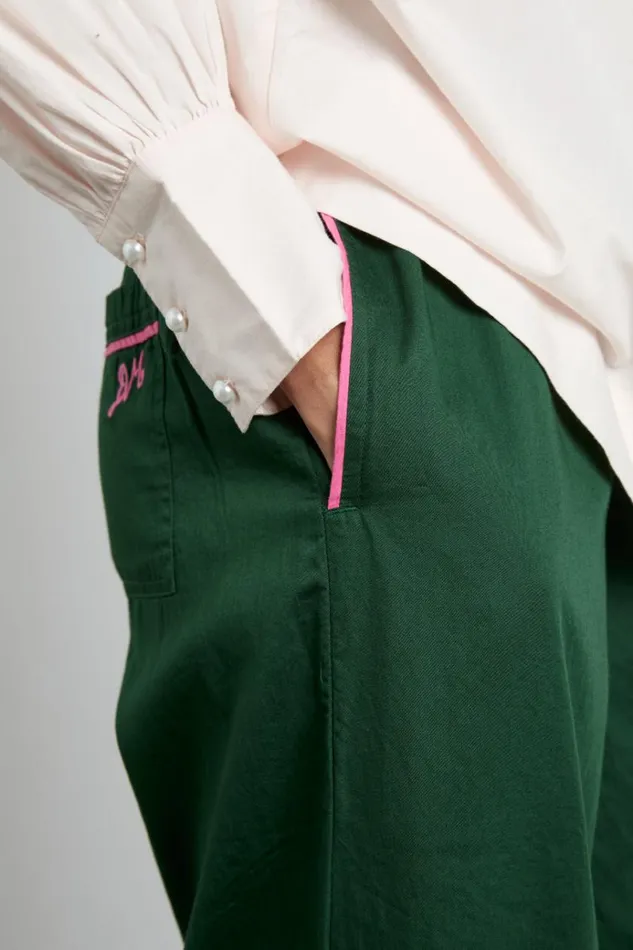 Women Bottoms Damson Madder Harrison Trousers 8211 Green