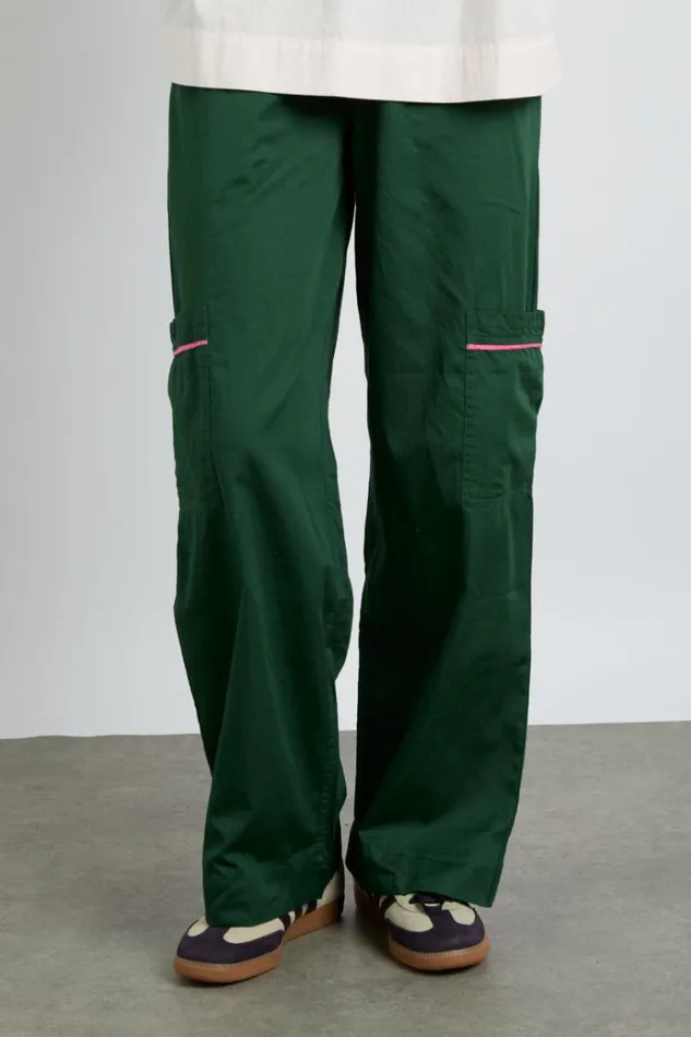 Women Bottoms Damson Madder Harrison Trousers 8211 Green