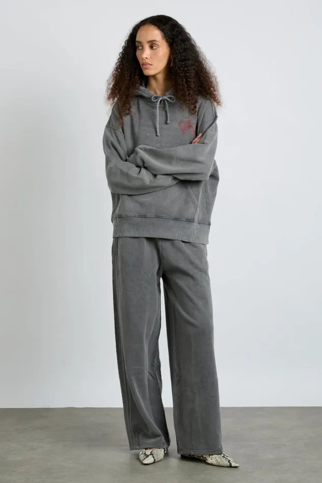 Women Bottoms Damson Madder Rafe Jogger 8211 Grey Wash