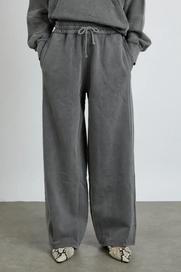 Women Bottoms Damson Madder Rafe Jogger 8211 Grey Wash