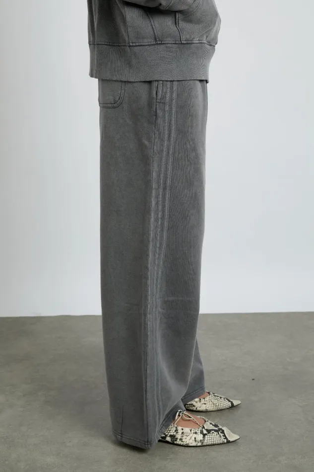 Women Bottoms Damson Madder Rafe Jogger 8211 Grey Wash