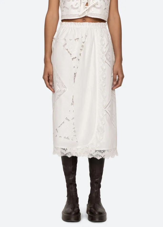 Women Bottoms Sea New York Edith Skirt White