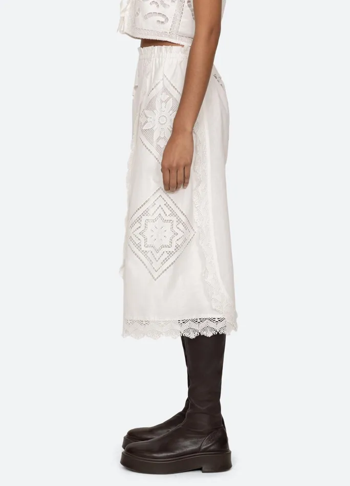 Women Bottoms Sea New York Edith Skirt White