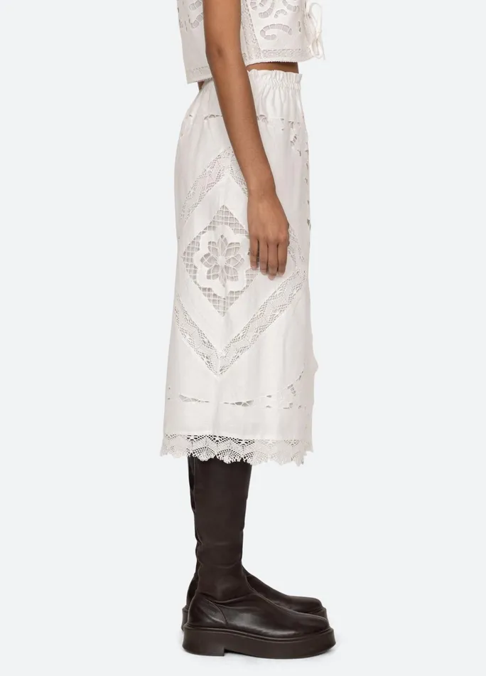 Women Bottoms Sea New York Edith Skirt White