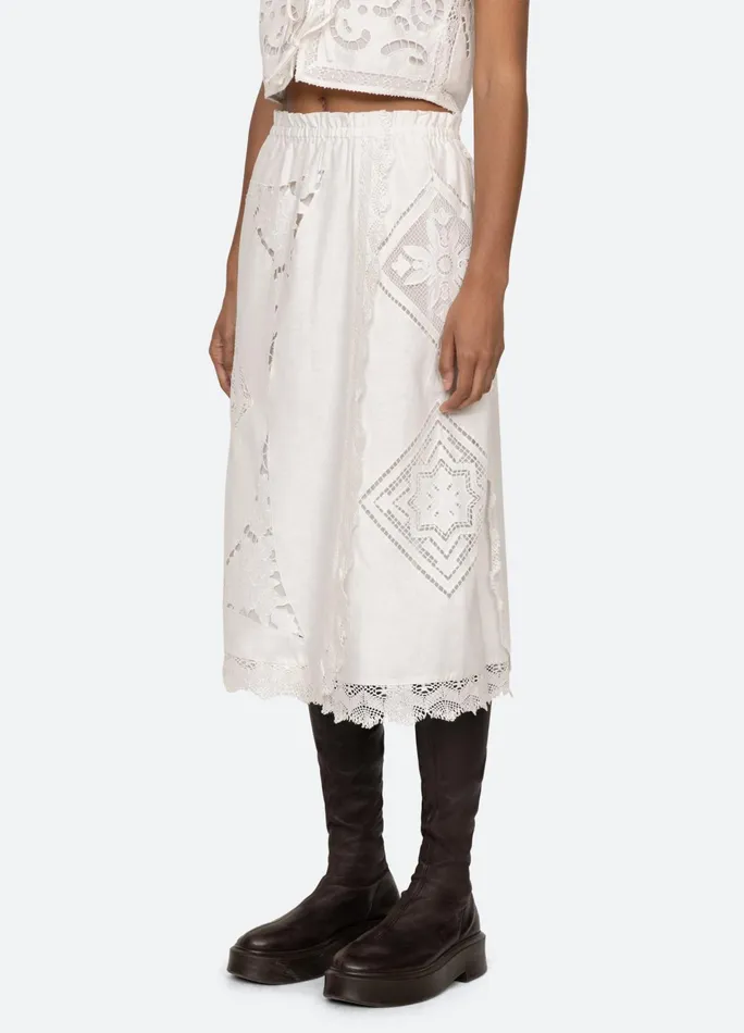 Women Bottoms Sea New York Edith Skirt White