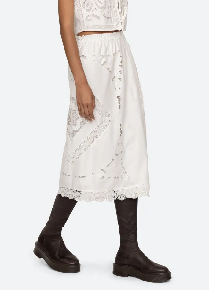 Women Bottoms Sea New York Edith Skirt White