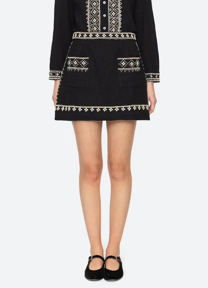 Women Bottoms Sea New York Mille Skirt Black