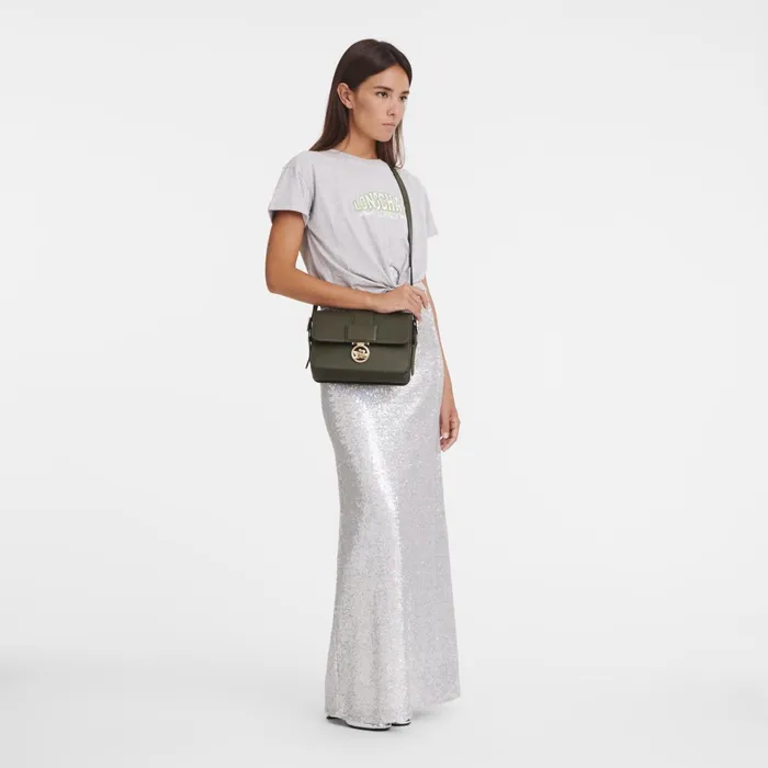 Women BoxTrot M Crossbody Bag Khaki Longchamp Crossbody Bags
