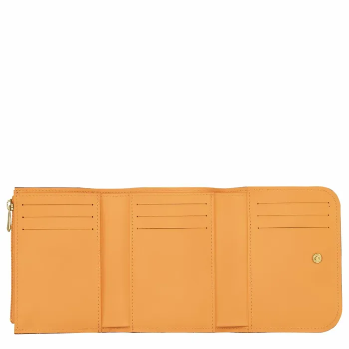 Women BoxTrot Wallet Apricot Longchamp Leather Wallets