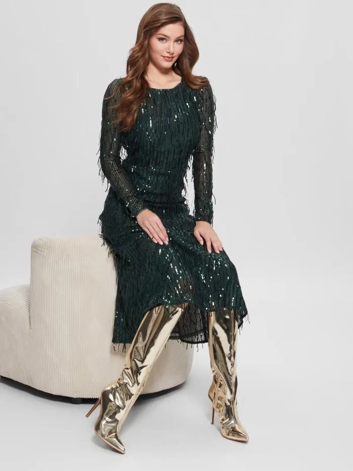 Women Brandy KneeHigh Boot Gold2 Marciano Shoes