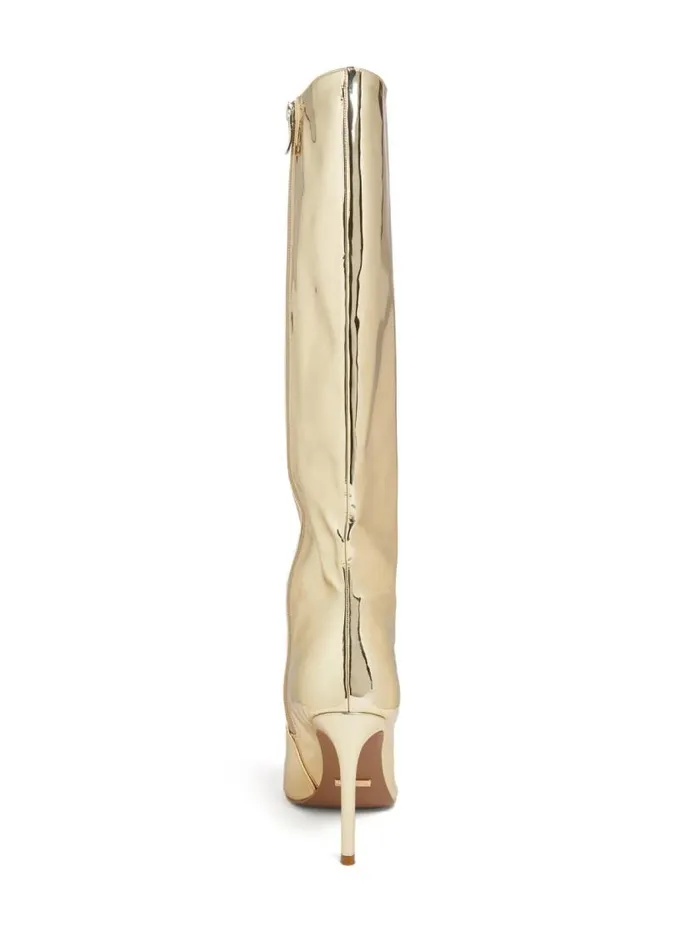 Women Brandy KneeHigh Boot Gold2 Marciano Shoes