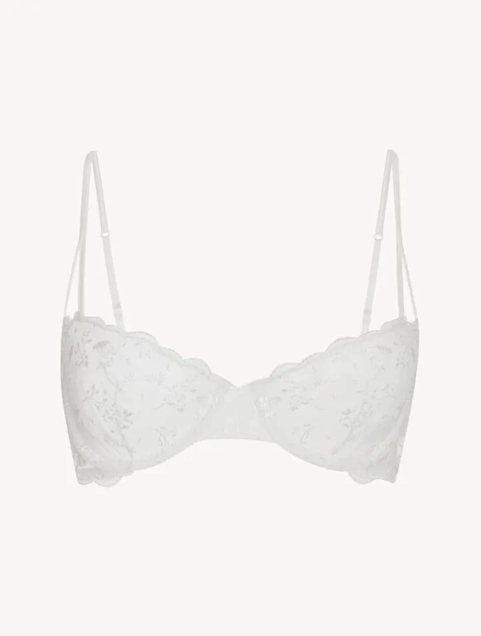 Women Bras La Perla Balconette Bra In Lys With Embroidered Tulle