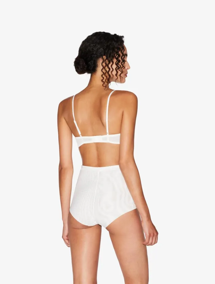 Women Bras La Perla Balconette Bra In Offwhite Stretch Tulle