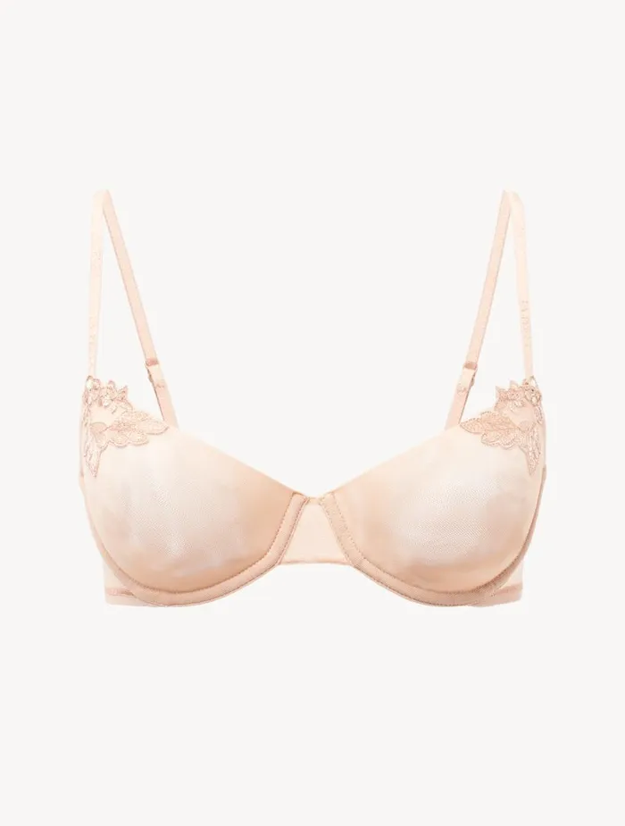 Women Bras La Perla Balconette Bra In Sand Stretch Tulle