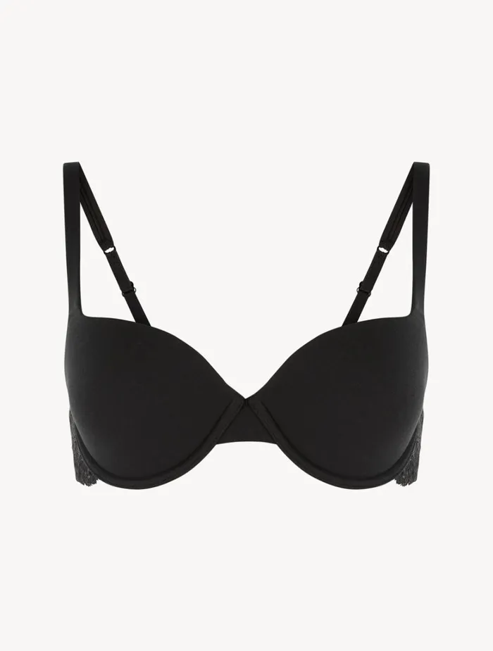 Women Bras La Perla Black Cotton Tshirt Bra
