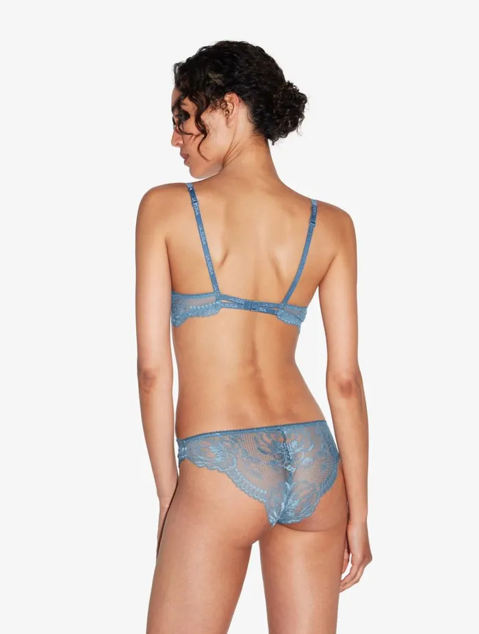 Women Bras La Perla Dark Blue Lace Pushup Bra