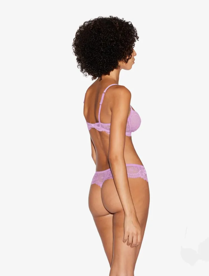 Women Bras La Perla Lilac Rose Lace Balconette Bra