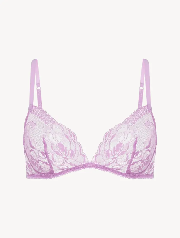 Women Bras La Perla Lilac Rose Lace Nonwired Bra