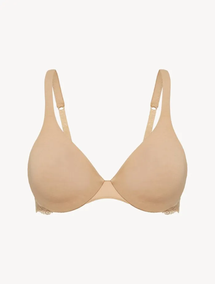 Women Bras La Perla Nude Lace And Cotton Underwired Bra