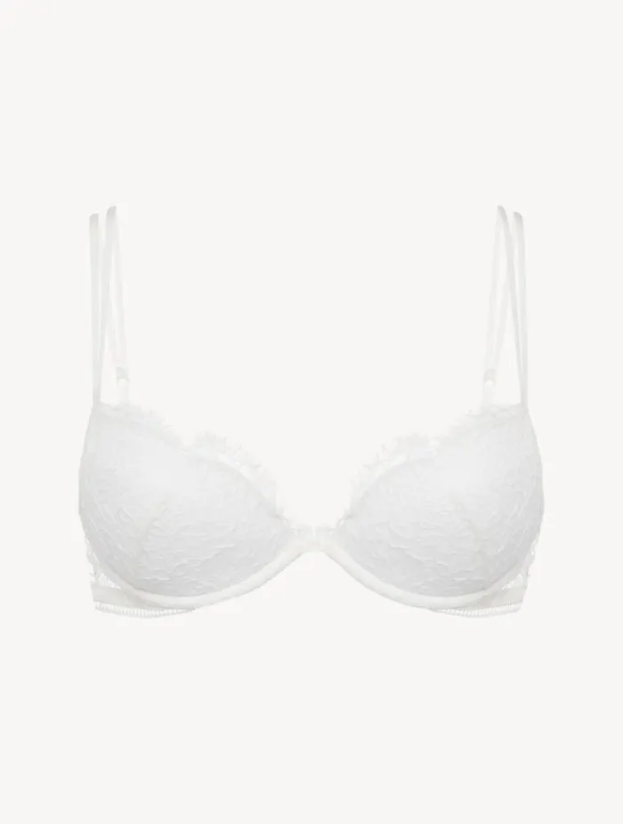 Women Bras La Perla Pushup Bra With Lace In Natural